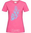 Women's T-shirt A sky blue butterfly heliconia фото