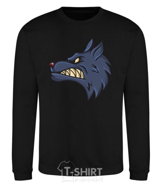 Sweatshirt Angry wolf black фото