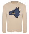 Sweatshirt Angry wolf sand фото