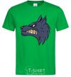 Men's T-Shirt Angry wolf kelly-green фото