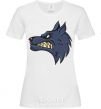 Women's T-shirt Angry wolf White фото