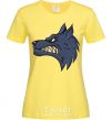 Women's T-shirt Angry wolf cornsilk фото