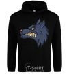 Men`s hoodie Angry wolf black фото