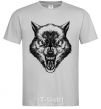 Men's T-Shirt Screaming wolf grey фото