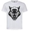Men's T-Shirt Screaming wolf White фото
