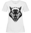 Женская футболка Screaming wolf Белый фото