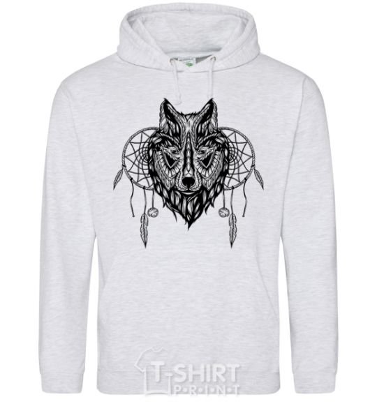 Men`s hoodie Indiana wolf sport-grey фото