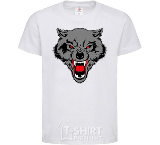 Детская футболка Grey wolf Белый фото