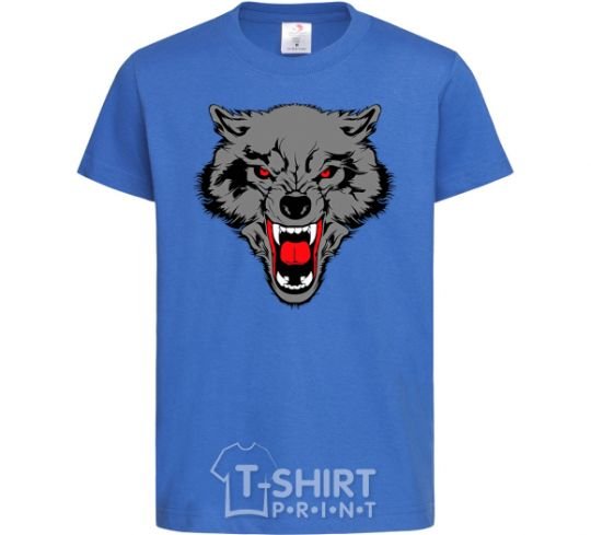 Детская футболка Grey wolf Ярко-синий фото