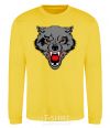 Sweatshirt Grey wolf yellow фото