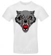 Men's T-Shirt Grey wolf White фото