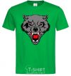 Men's T-Shirt Grey wolf kelly-green фото