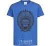 Kids T-shirt Gorilla Indian royal-blue фото