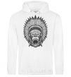 Men`s hoodie Gorilla Indian White фото