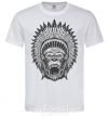 Men's T-Shirt Gorilla Indian White фото