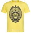 Мужская футболка Горилла индианец Лимонный фото