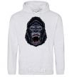 Men`s hoodie Screaming gorilla sport-grey фото