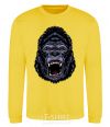 Sweatshirt Screaming gorilla yellow фото
