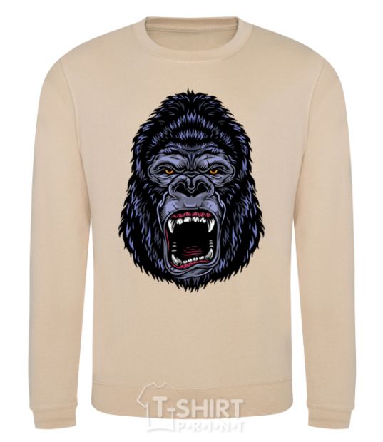 Sweatshirt Screaming gorilla sand фото