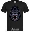 Men's T-Shirt Screaming gorilla black фото
