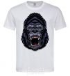 Men's T-Shirt Screaming gorilla White фото