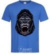Мужская футболка Screaming gorilla Ярко-синий фото