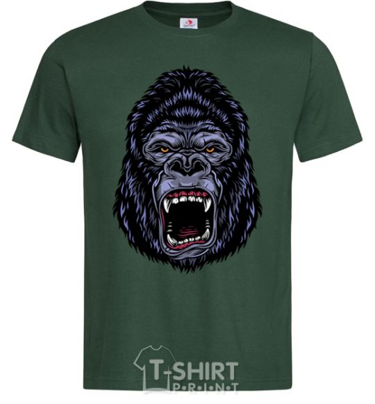 Men's T-Shirt Screaming gorilla bottle-green фото