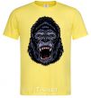 Men's T-Shirt Screaming gorilla cornsilk фото