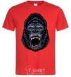 Мужская футболка Screaming gorilla Красный фото