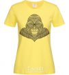 Women's T-shirt A detailed monkey cornsilk фото