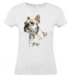 Women's T-shirt Bulldog White фото