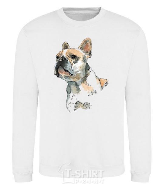 Sweatshirt Bulldog White фото