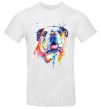 Men's T-Shirt Watercolor bulldog White фото