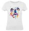 Women's T-shirt Watercolor bulldog White фото