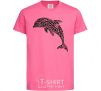 Детская футболка Dolphin curves Ярко-розовый фото