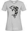 Women's T-shirt Black dolphin grey фото