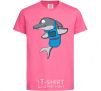 Детская футболка Дельфин в фартуке Ярко-розовый фото