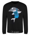 Sweatshirt A dolphin in an apron black фото