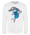 Sweatshirt A dolphin in an apron White фото