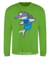 Sweatshirt A dolphin in an apron orchid-green фото