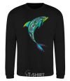 Sweatshirt Dolphin illustration black фото