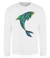 Sweatshirt Dolphin illustration White фото