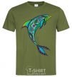 Men's T-Shirt Dolphin illustration millennial-khaki фото