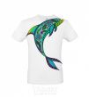 Men's T-Shirt Dolphin illustration White фото