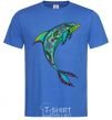 Men's T-Shirt Dolphin illustration royal-blue фото