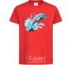 Kids T-shirt Dolphin leap red фото