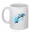 Ceramic mug Dolphin leap White фото