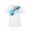 Men's T-Shirt Dolphin leap White фото