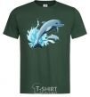 Men's T-Shirt Dolphin leap bottle-green фото