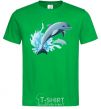 Men's T-Shirt Dolphin leap kelly-green фото